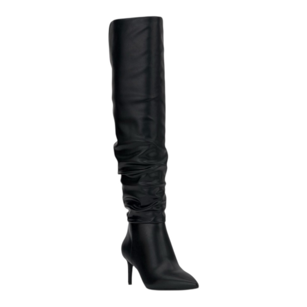 I.N.C. International Womens Damoni Mid-Heel Over-the knee boots Black Smooth